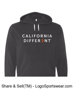 California Different Grey Hoodie Design Zoom