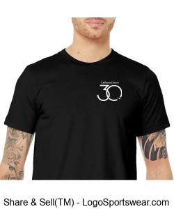 30th Anniversary T-Shirt - Black Design Zoom