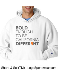 BOLD Hooded Sweatshirt - White Design Zoom