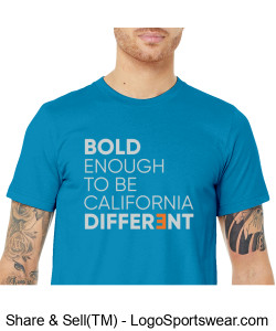BOLD Unisex T-Shirt - Electric Blue Design Zoom