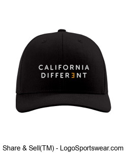 Cali Different Snapback Trucker Hat - Black Design Zoom
